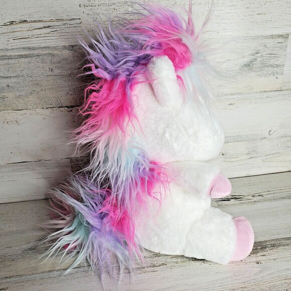 Hugs and Cuddles Glow Brights 12" Unicorn Plush with LED Lights, Sound Effects - Picture 4 of 7